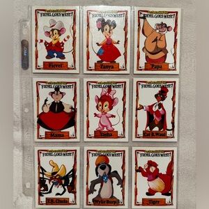 An American Tail - Fievel Goes West Trading Cards EUC
